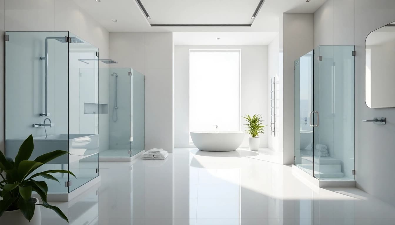 Transform your space with elegant showers au in a modern bathroom showcasing sleek designs.