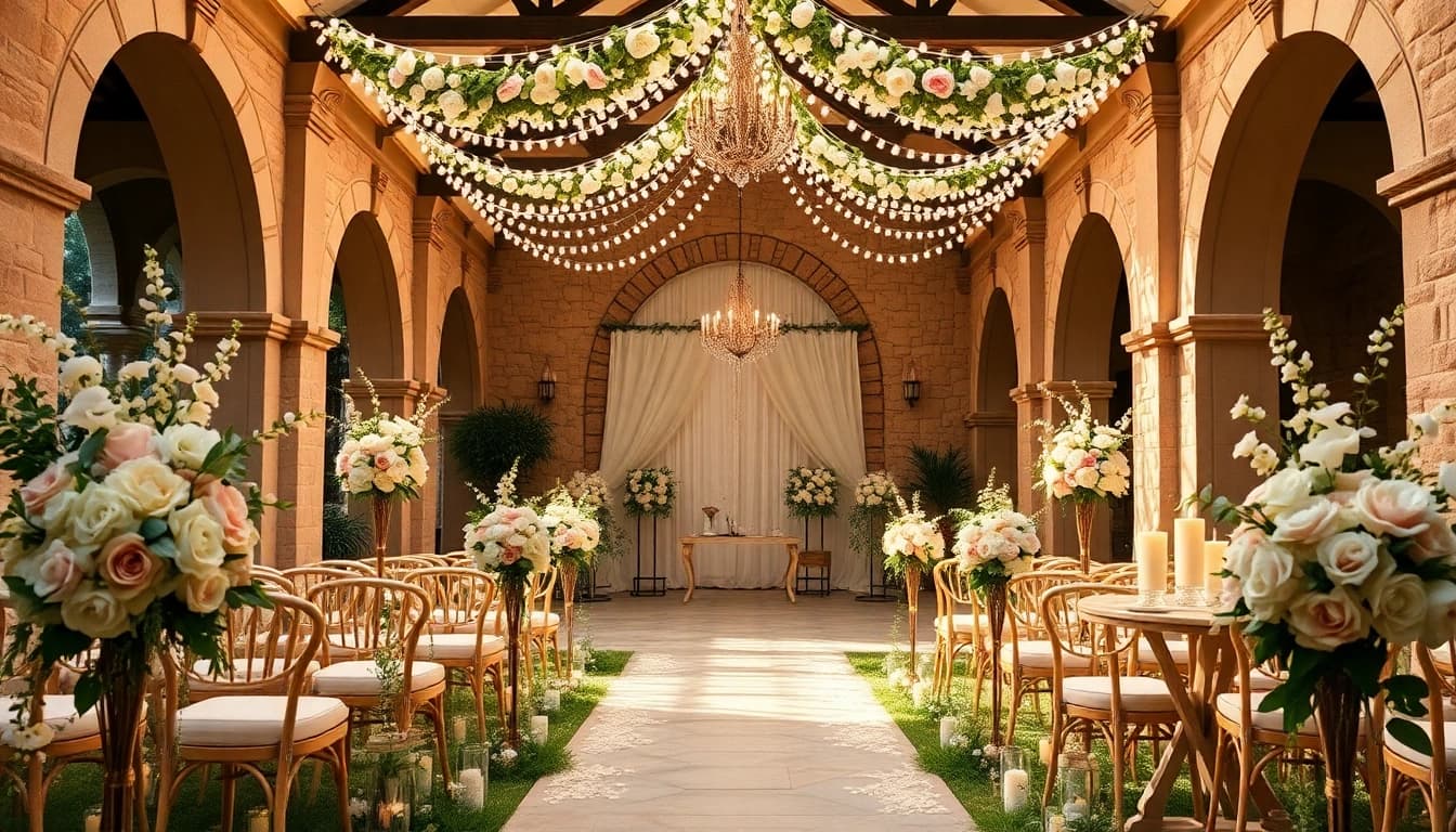 Celebrate your special day at the Best Wedding Venue Jacksonville, featuring beautiful decor and romantic lighting.