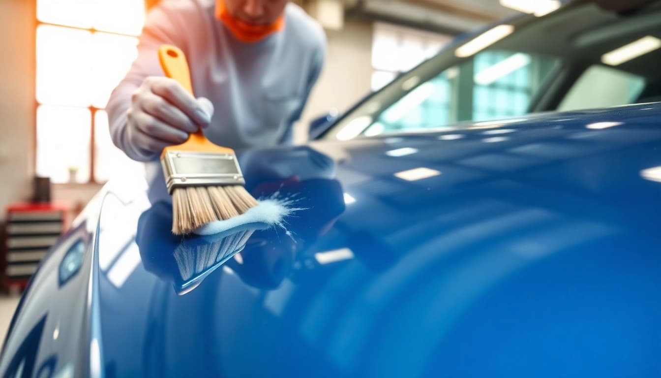 Enhance your vehicle's longevity with salt protection ceramic coating application showcasing a glossy finish.