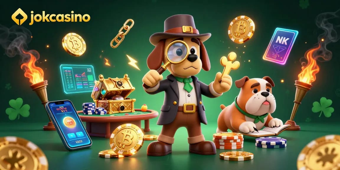 Play and win big with jokacasino's vibrant poker scene featuring 3D cartoon characters.