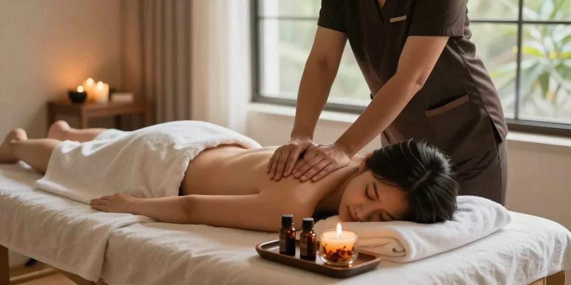 오산출장마사지 therapy session providing relaxation and soothing ambiance.