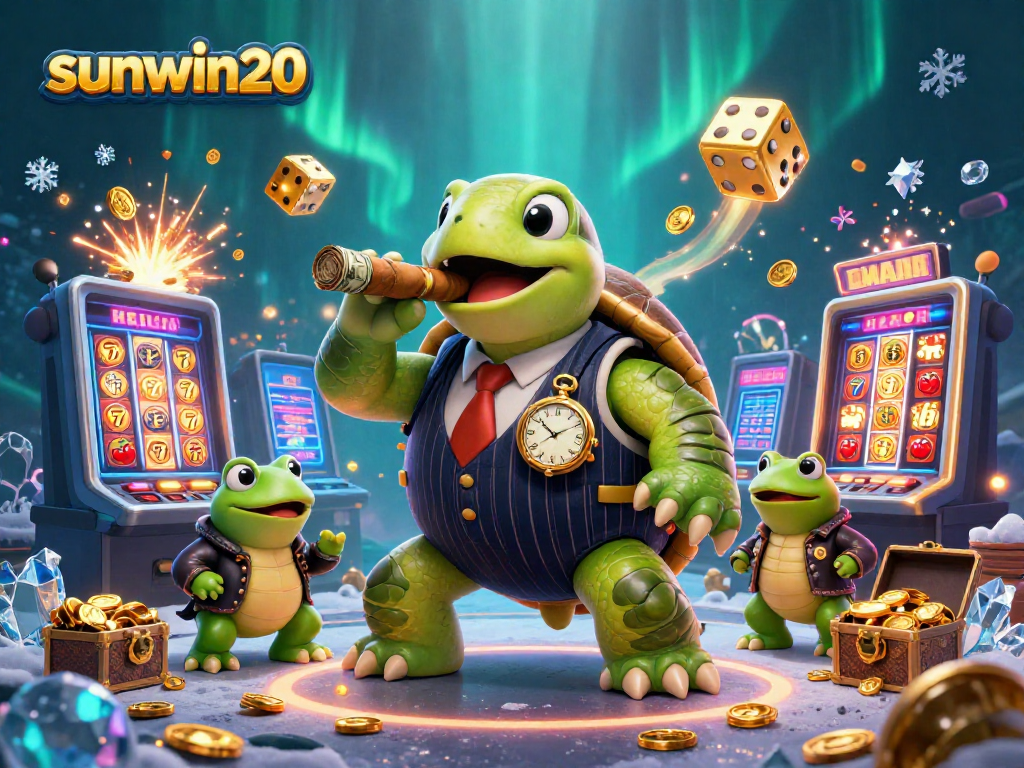 Experience thrilling gaming at sunwin20 with vibrant 3D casino illustrations showcasing fun and excitement.