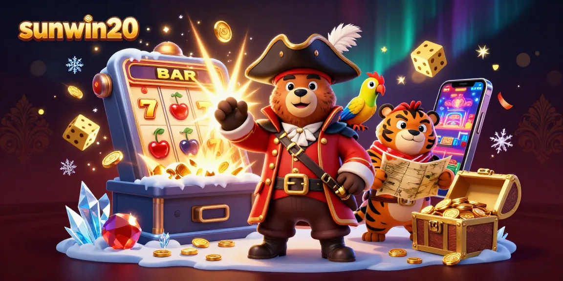 Experience the thrill of jackpot excitement with sunwin20 in this vibrant casino scene.