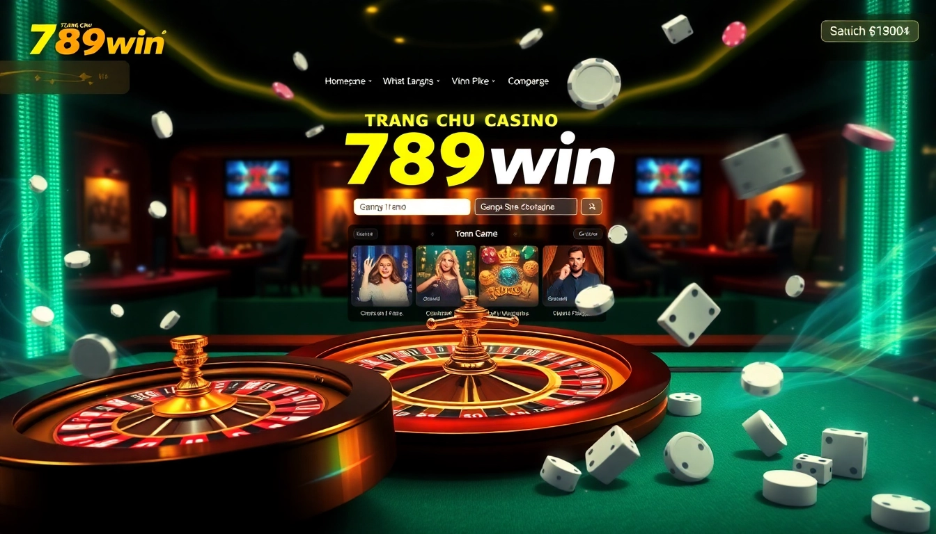 Experience the excitement of the trang chu 789win online casino with vibrant games and betting action.