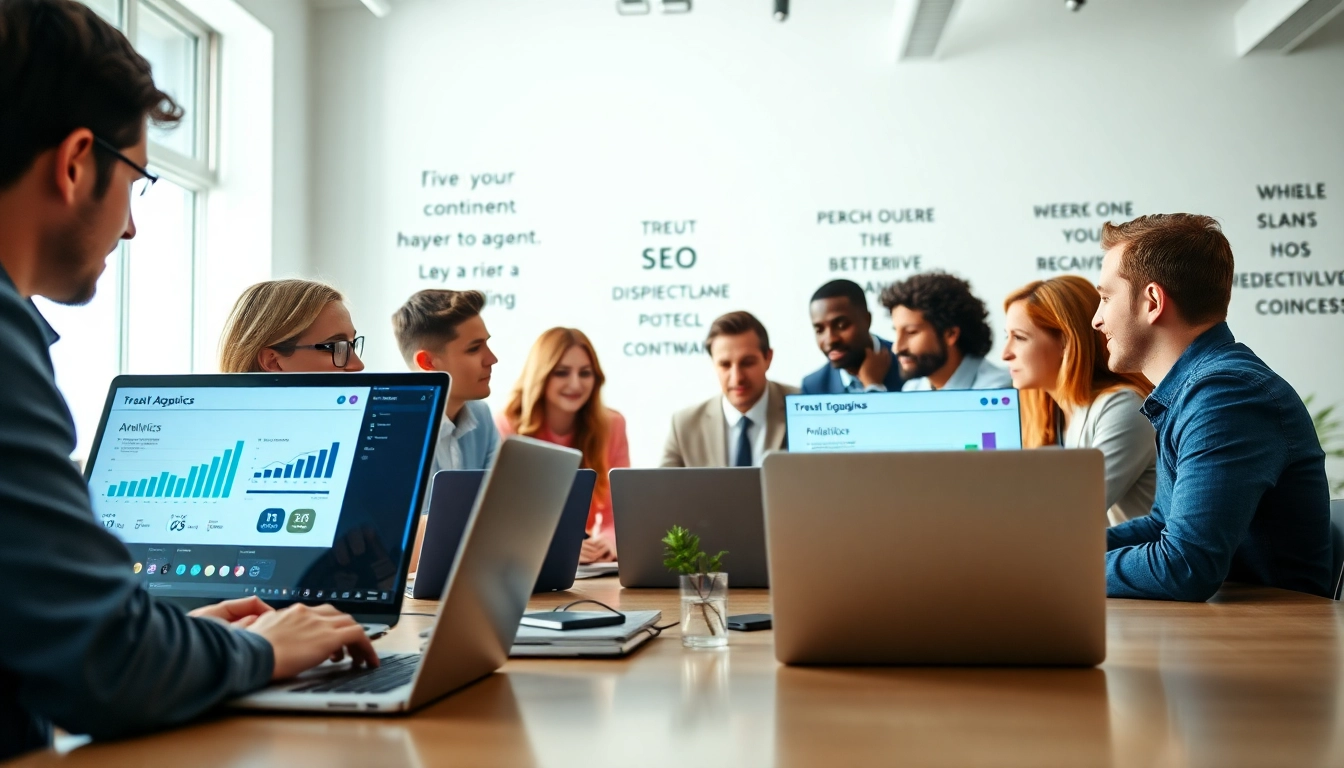 Enhance your strategy with Search Engine Optimization Clearwater through unified teamwork in a modern office.