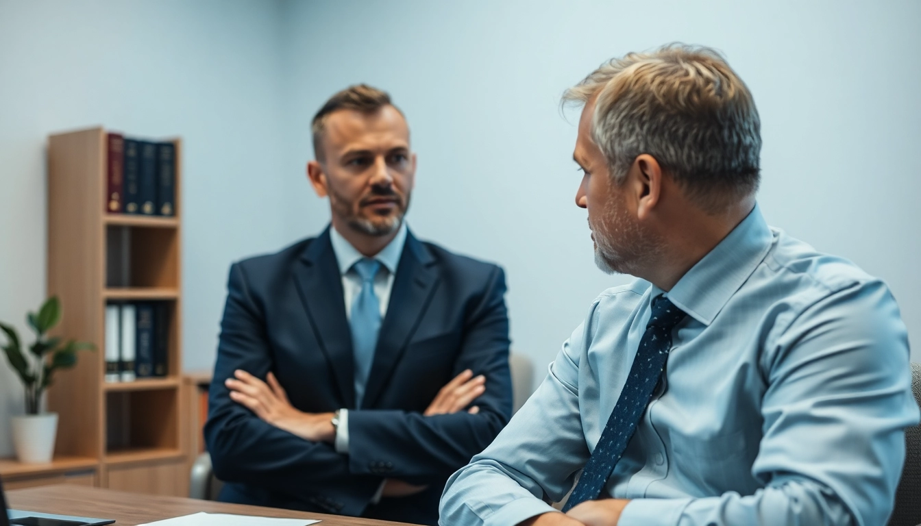 Clearwater truck accident lawyer advising a client in a professional office during a consultation.