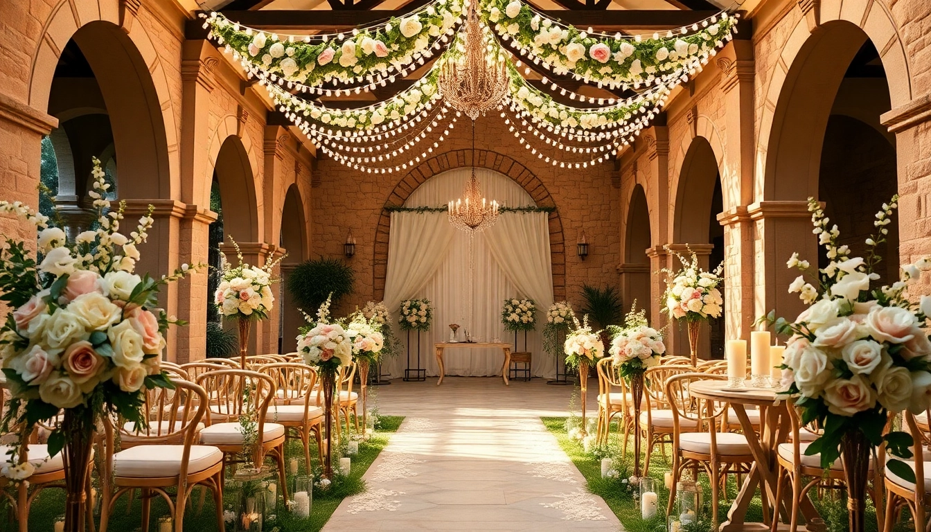 Celebrate your special day at the Best Wedding Venue Jacksonville, featuring beautiful decor and romantic lighting.