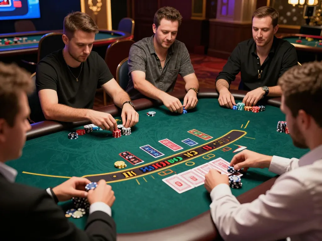 Các game thủ tại 12bet đang tận hưởng một trò chơi blackjack với dealer trực tiếp, những khoảnh khắc chiến lược diễn ra.