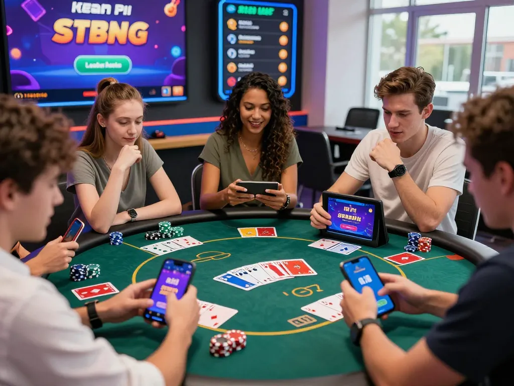 Teen Patti Star APK players enjoying immersive online gaming experience, with vibrant graphics and competitive atmosphere.