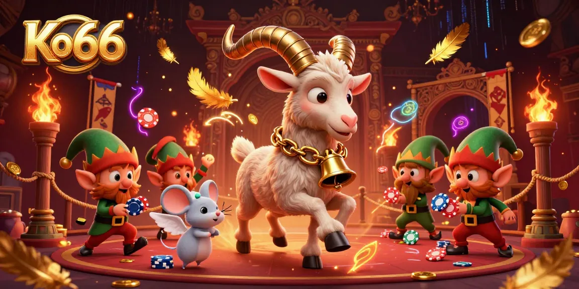 Engage in the fun at Ko66 as Krampus and friends orchestrate a lively casino scene.